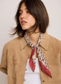Online Allison Leopard Print Neck Scarf Scarves
