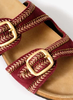 Discount Ava Suede Beaded Sandals Sandals