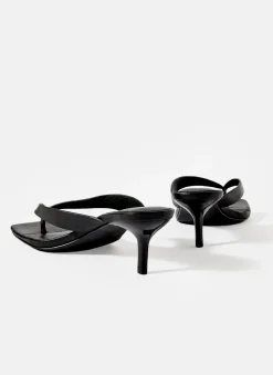 Online Betty Leather Flip Flop Heels Heels|Heels