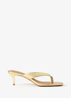 Outlet Betty Leather Flip Flop Heels Heels|Heels