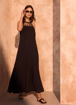 Clearance Beaded Halter Maxi Dress Summer Dresses|Maxi Dresses