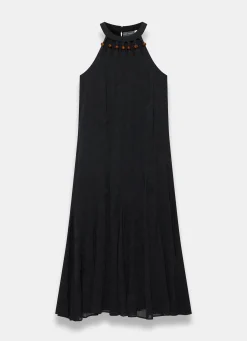 Clearance Beaded Halter Maxi Dress Summer Dresses|Maxi Dresses