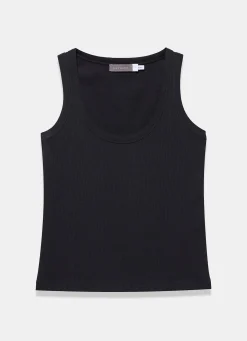 Hot Cotton Blend Scoop Neck Vest T-Shirts|T-Shirts