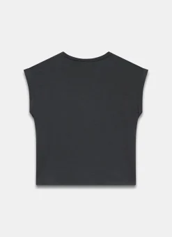 Online Black Cotton Bow Graphic T-Shirt T-Shirts|T-Shirts