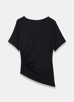 Hot Draped Asymmetric Top All Tops|Tops
