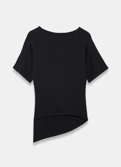 Hot Draped Asymmetric Top All Tops|Tops
