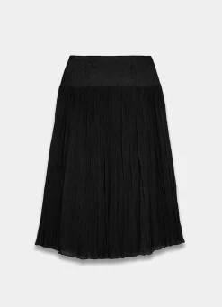 New Drop Waist Crinkle Midi Skirt Midi Skirts|Skirts