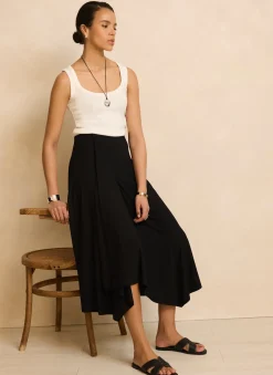 New Jersey Asymmetric Skirt Midi Skirts|Skirts
