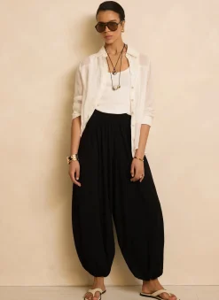 Clearance Jersey Balloon Trousers Trousers