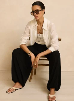 Clearance Jersey Balloon Trousers Trousers