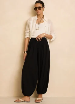 Clearance Jersey Balloon Trousers Trousers