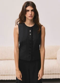 Sale Lace Trim Waistcoat Waistcoats