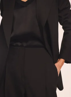 Best Lace Trim Wide Trousers Wide Leg Trousers|Trousers
