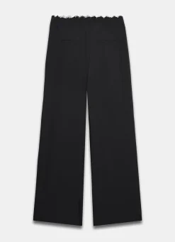 Best Lace Trim Wide Trousers Wide Leg Trousers|Trousers