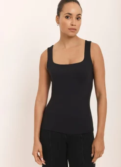 Discount Layering Scoop Neck Vest T-Shirts|T-Shirts