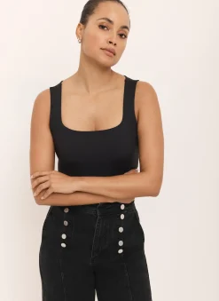 Discount Layering Scoop Neck Vest T-Shirts|T-Shirts