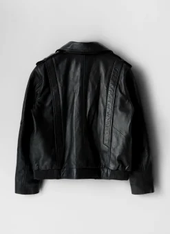 Leather Relaxed Biker Jacket Jackets|Leather & Suede Jackets