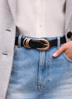 Clearance Leather Slim Belt Belts