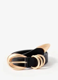 Clearance Leather Slim Belt Belts