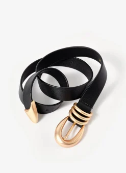 Clearance Leather Slim Belt Belts