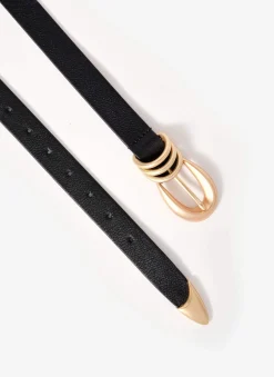 Clearance Leather Slim Belt Belts