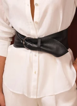 Discount Leather Soft Wide Waist Belt Belts