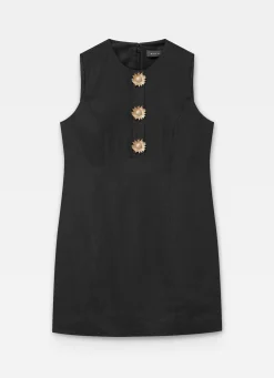 Linen Sunray Button Mini Dress Summer Dresses|Mini Dresses