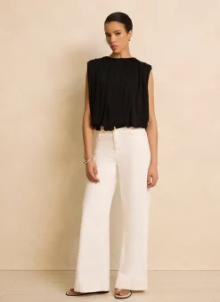 Best Pleated Bubble Hem Top All Tops|Tops