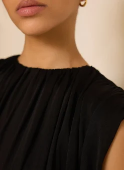 Best Pleated Bubble Hem Top All Tops|Tops