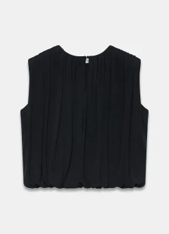 Best Pleated Bubble Hem Top All Tops|Tops