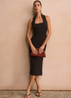 New Sleeveless Fitted Midi Dress Occasion Dresses|Occasion Dresses