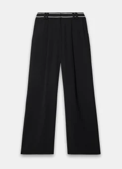 Best Waist Detail Wide Trousers Wide Leg Trousers|Trousers