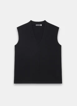Sale Wool Blend Sleeveless Knit Top Knitted Tops|Knitted Tops