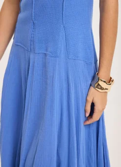 Best Cotton Blend Drop Waist Maxi Dress Summer Dresses|Maxi Dresses