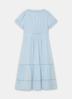 Cotton Cheesecloth Midi Dress Summer Dresses|Midi Dresses