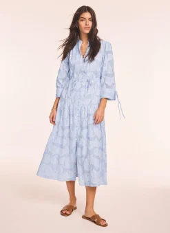 Online Cotton Floral Shirt Midi Dress Summer Dresses|Midi Dresses
