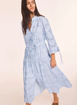 Online Cotton Floral Shirt Midi Dress Summer Dresses|Midi Dresses
