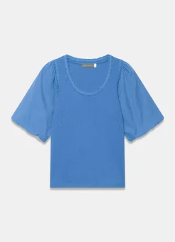 Hot Cotton Puff Sleeve Top All Tops|Tops