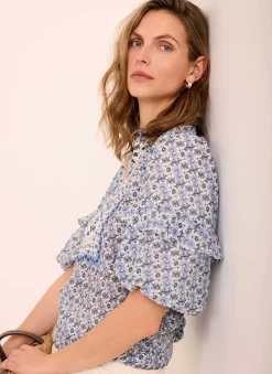 Outlet Floral Print Blouse Shirts & Blouses|All Tops