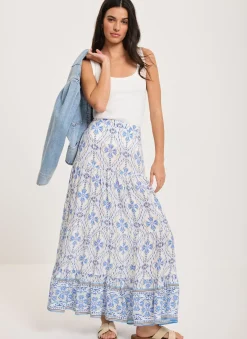 New Floral Print Maxi Skirt Maxi Skirts|Skirts