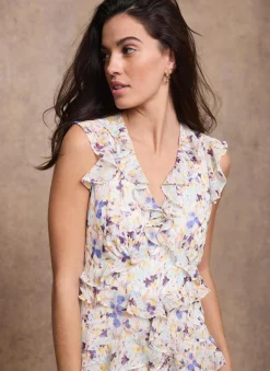 New Floral Print Ruffle Midi Dress Occasion Dresses|Occasion Dresses