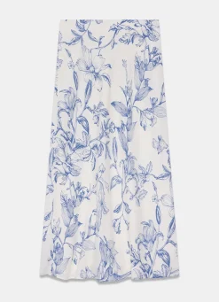 Clearance Floral Print Slip Skirt Maxi Skirts|Skirts