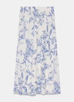 Clearance Floral Print Slip Skirt Maxi Skirts|Skirts