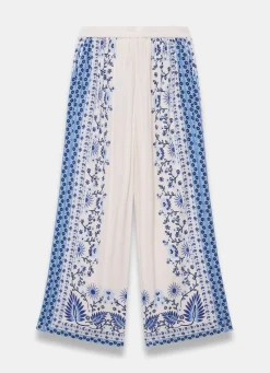 Sale Floral Print Wide Leg Trousers Wide Leg Trousers|Trousers