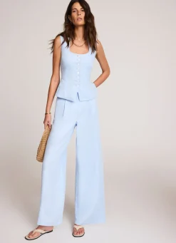 Best Linen Blend Wide Leg Trousers Wide Leg Trousers|Trousers