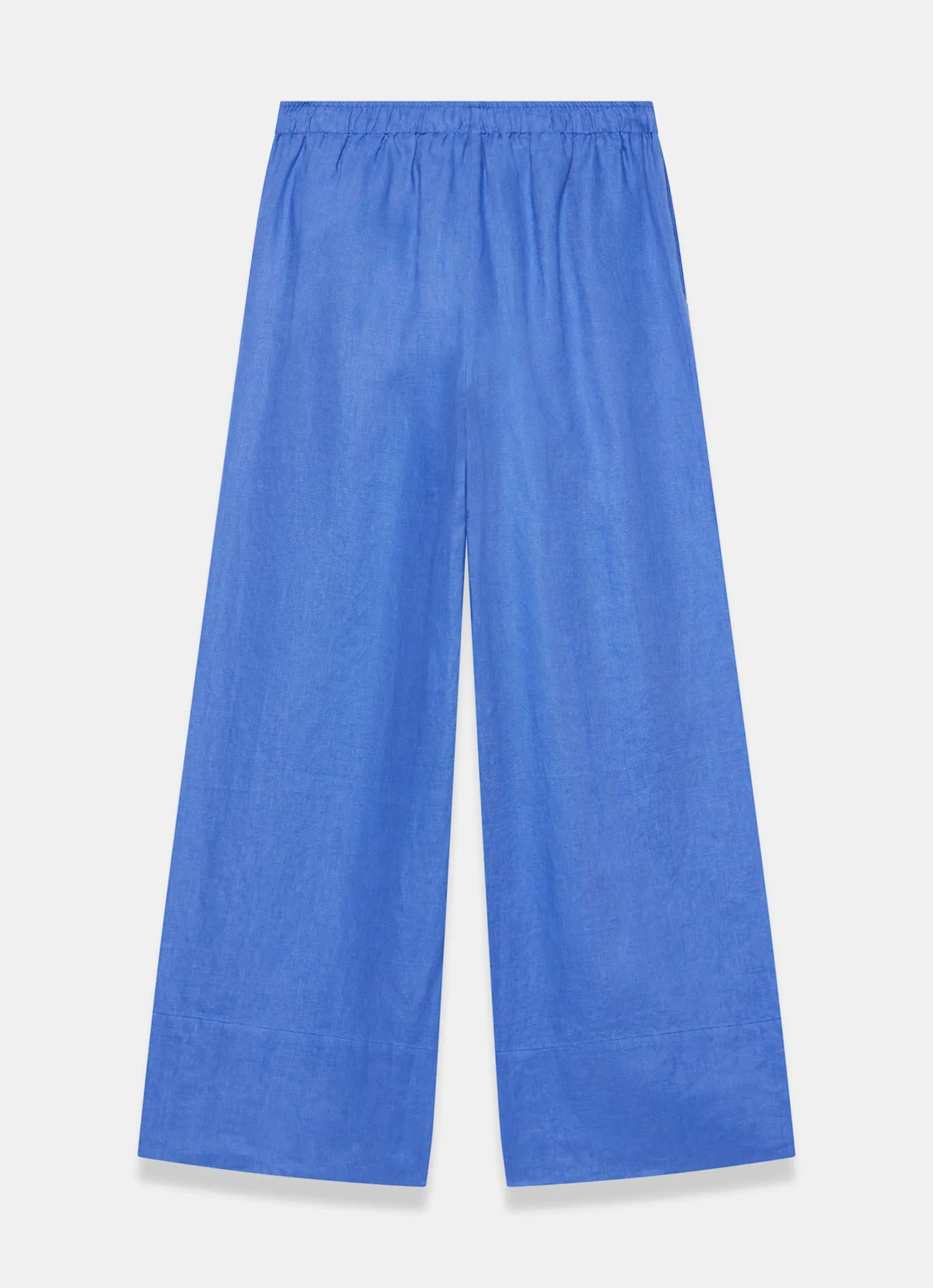 Hot Linen Drawstring Wide Leg Trousers Wide Leg Trousers|Trousers