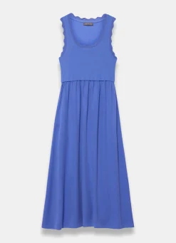 Best Scallop Trim Midi Dress Summer Dresses|Midi Dresses