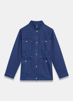 New Washed Cotton Utility Shacket Jackets