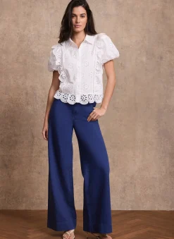 Hot Washed Refined Wide Jeans Jeans|Wide Leg Jeans