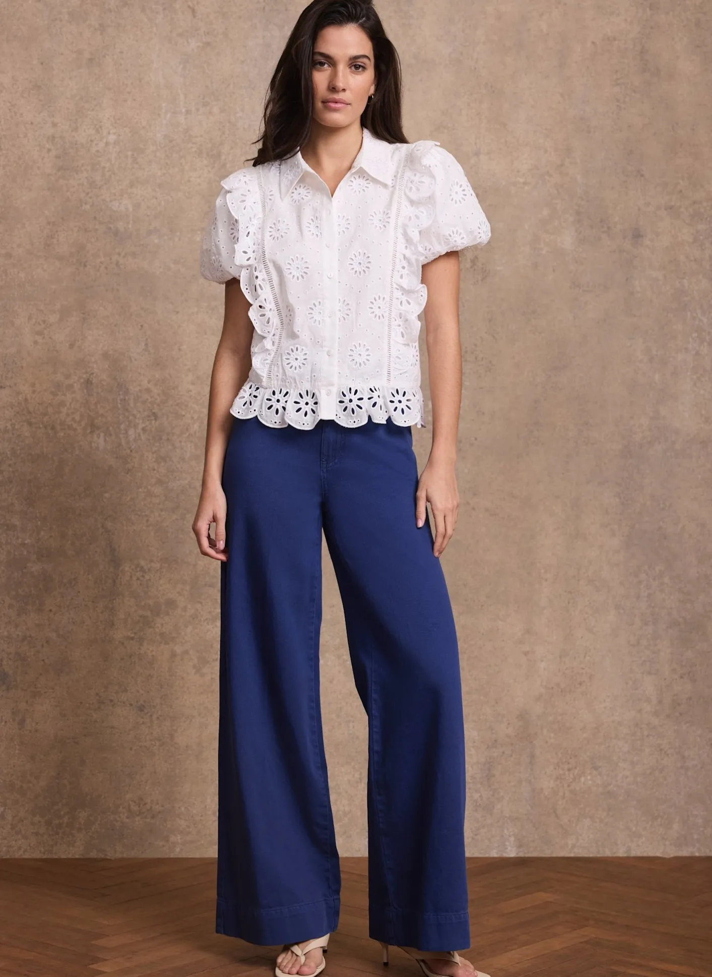 Hot Washed Refined Wide Jeans Jeans|Wide Leg Jeans